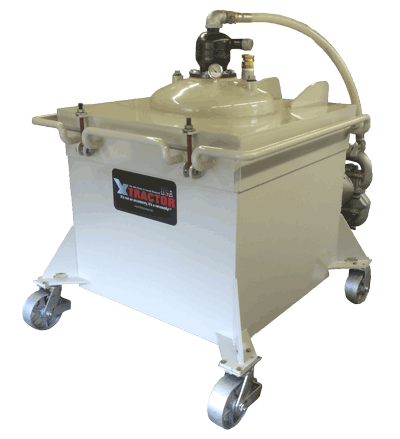 VacBOX waterjet garnet removal system